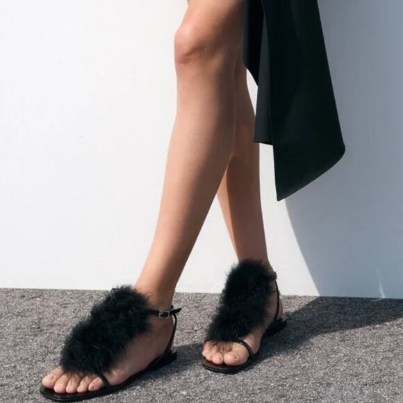 ZARA WOMEN SANDALS SIZE USA 10 26,6 CM  3612/210/800 - Picture 2 of 7
